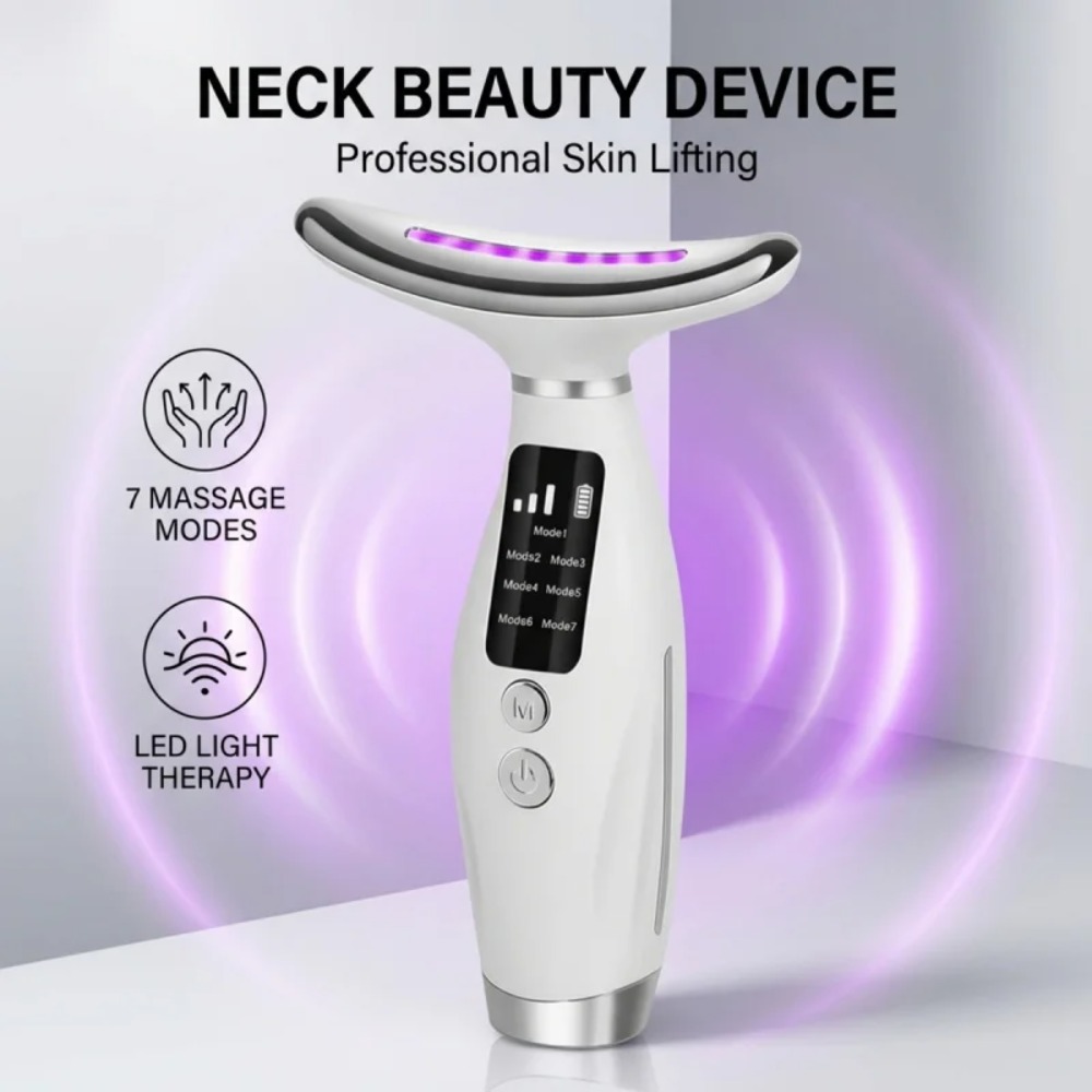Skincare Glowing - جهاز تدليك للوجه والرقبة مع 7