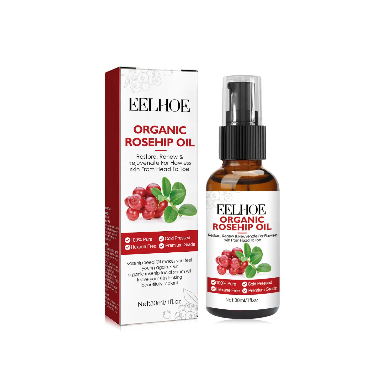 Face Oil Rosehip - 30 مللي زيت ثمر الورد مصل