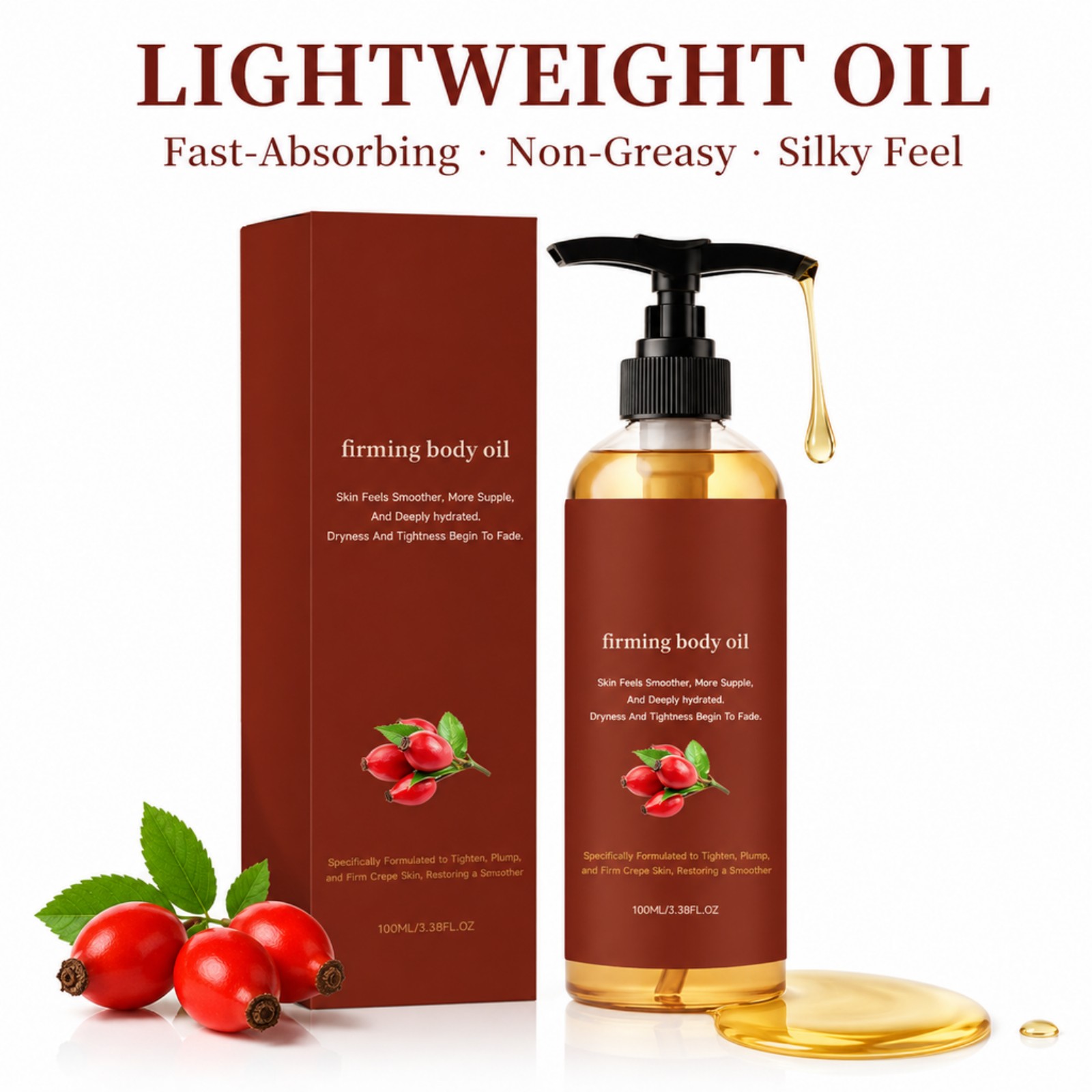 زيت الجسم المشدود بخلاصة الورد - مراجعة Face Oil Rosehip وسعره