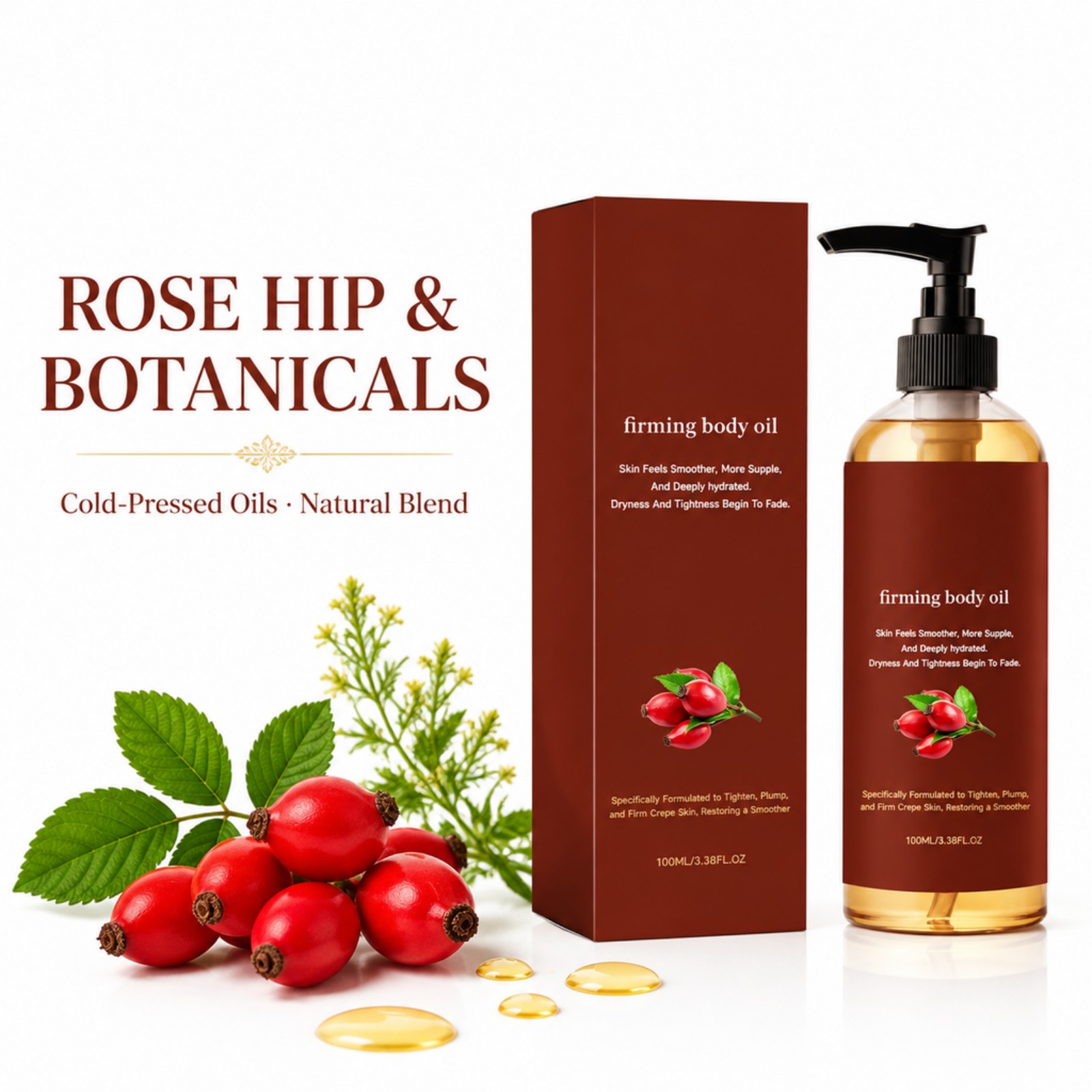 زيت الجسم المشدود بخلاصة الورد - مراجعة Face Oil Rosehip وسعره