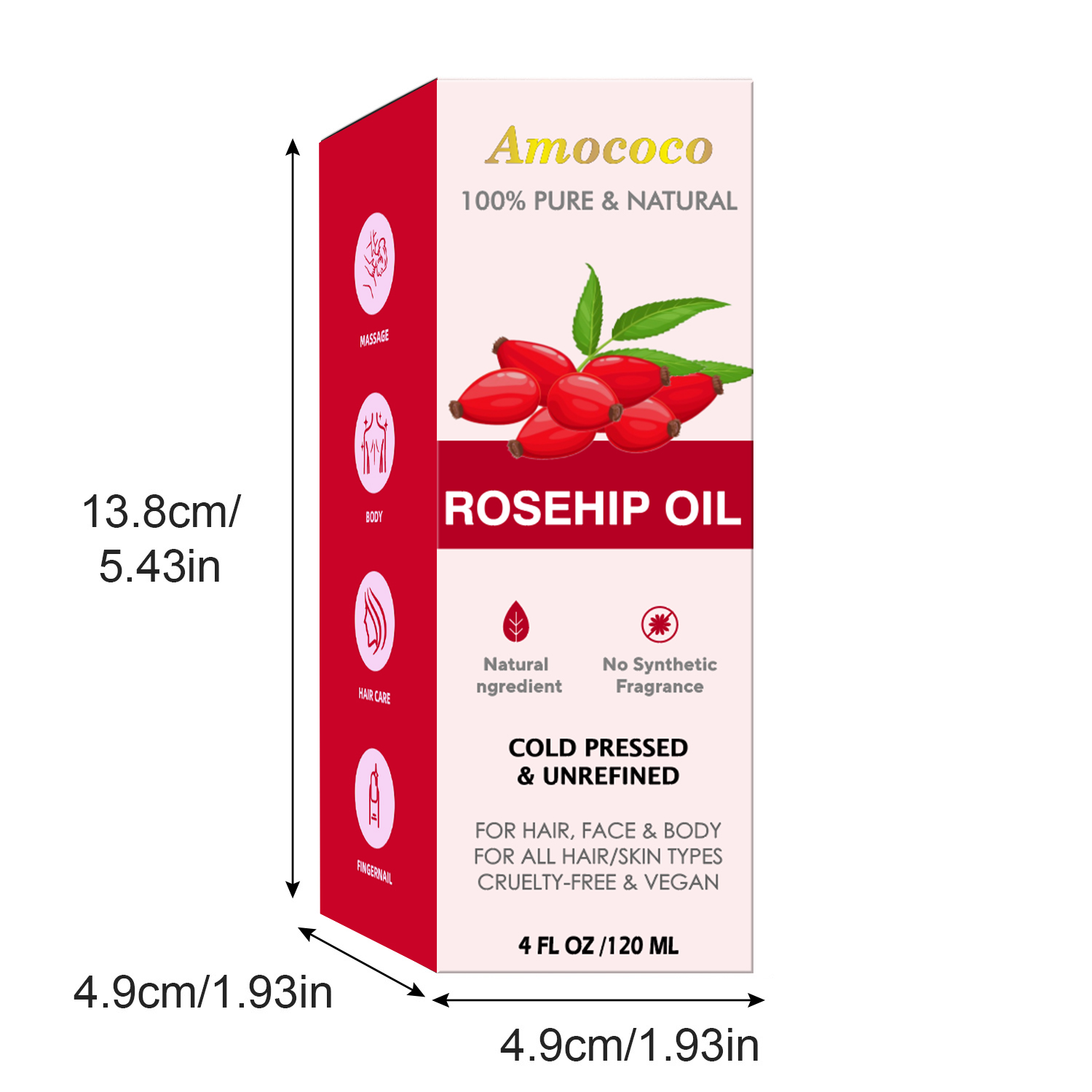 زيت أموكوكو الطبيعي للوجه والش - مراجعة Face Oil Rosehip وسعره